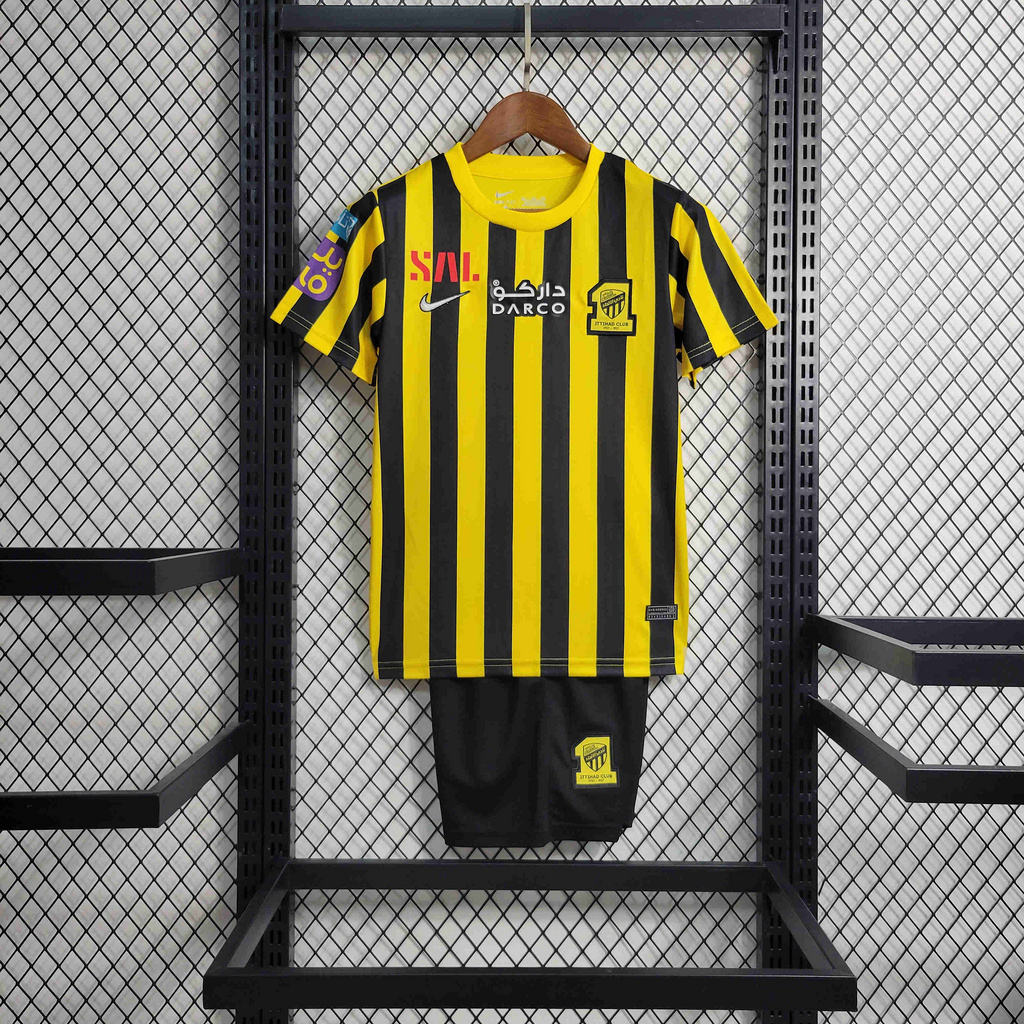 Al Ittihad Jeddah United 23-24 Home Kids Kit - Size 16-28